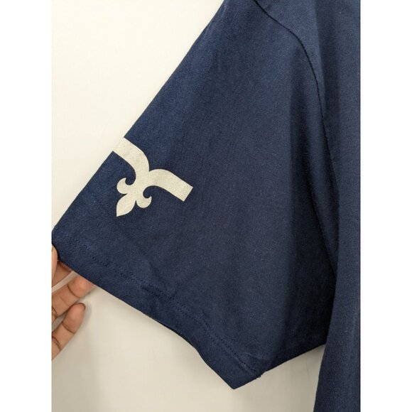 Y2K Rock Revival Graphic T Shirt Size Men L Gold Logo Grunge Streetwear USA Made - Picture 9 of 10